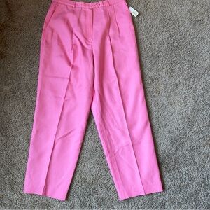 Talbots Linen Blend Pants Women’s Size 16 Pink Wide Leg NWT